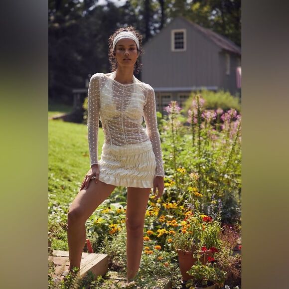 Free People Most Likely Layering Top in Ivory - Picture 1 of 5